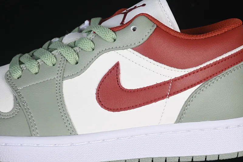 All categories Air Jordan Jordan series basketball shoes Air Jordan 1 Low Air Jordan 1 Low AJ1 Joe 1 white green red low-top cultural casual sneakers 553558-133